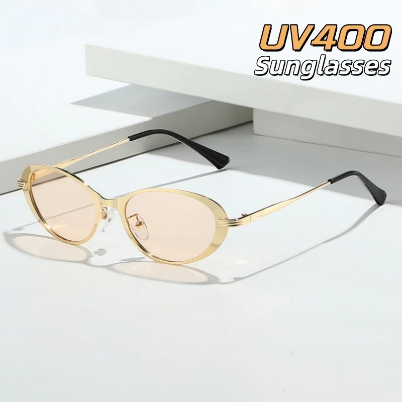 Simple and Elegant Retro Sunglasses INS Style Oval Personality Trend Fashion Wear Take UV Resistant Decorative Glasses
Simple and Elegant Retro Sunglasses INS Style Oval Personality Trend Fashion Wear Take UV Resistant Decorative Glasses
