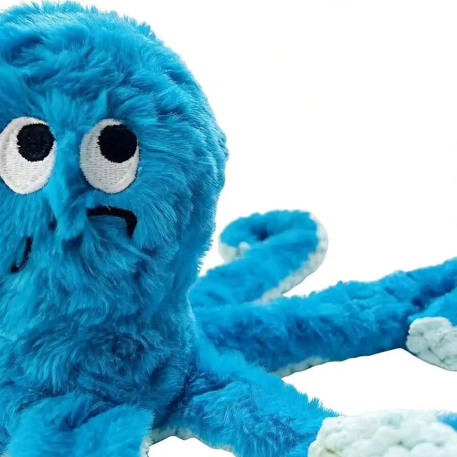 Blue Octopus Plush Squeaky Dog Toy With Crinkle Limbs For Tug And Fetch
Blue Octopus Plush Squeaky Dog Toy With Crinkle Limbs For Tug And Fetch