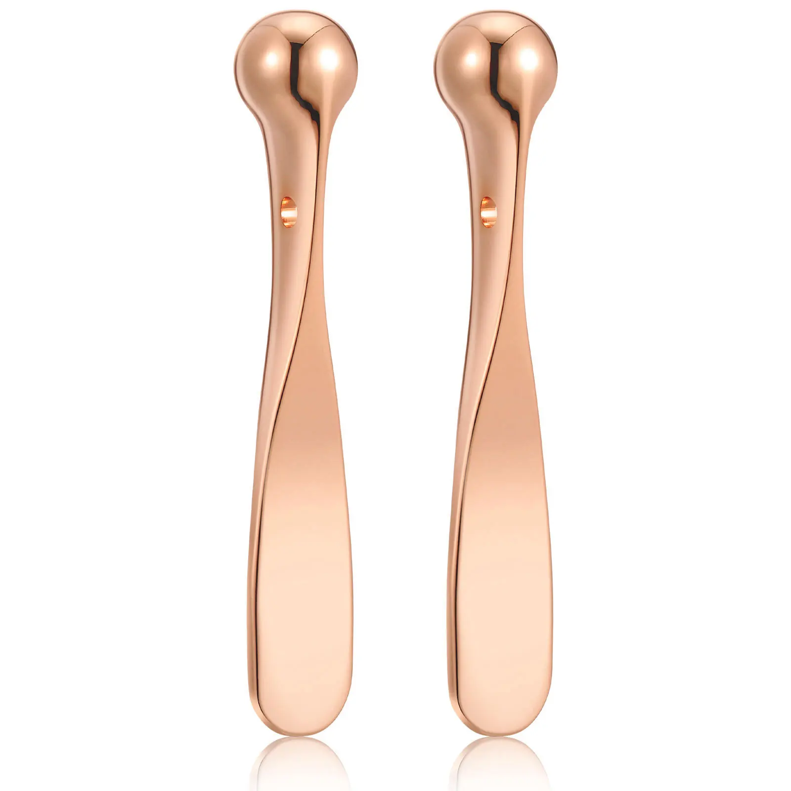 2pcs Eye Cream Spoon Massage Stick Zinc Alloy Portable Skin Care Tool Rose Gold -Ended Eye Face Beauty Spatula
2pcs Eye Cream Spoon Massage Stick Zinc Alloy Portable Skin Care Tool Rose Gold -Ended Eye Face Beauty Spatula