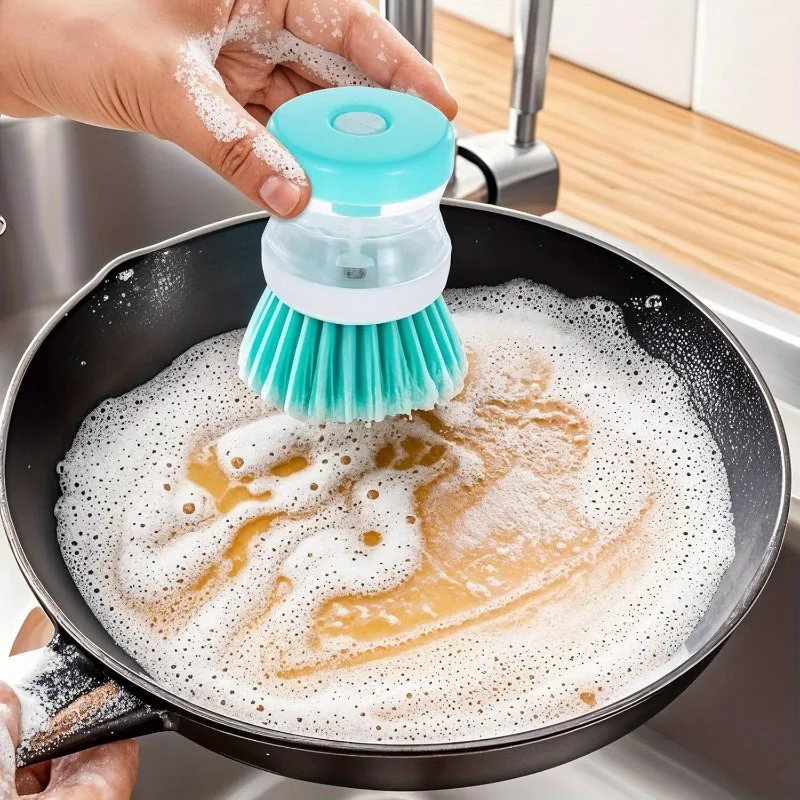 Kitchen Brush Set 6PCS with Built in Soap Dispenser, Multi Purpose DishScrubberforPots Pans Sink, Manual Handheld Cleaning Tools
Kitchen Brush Set 6PCS with Built in Soap Dispenser, Multi Purpose DishScrubberforPots Pans Sink, Manual Handheld Cleaning Tools