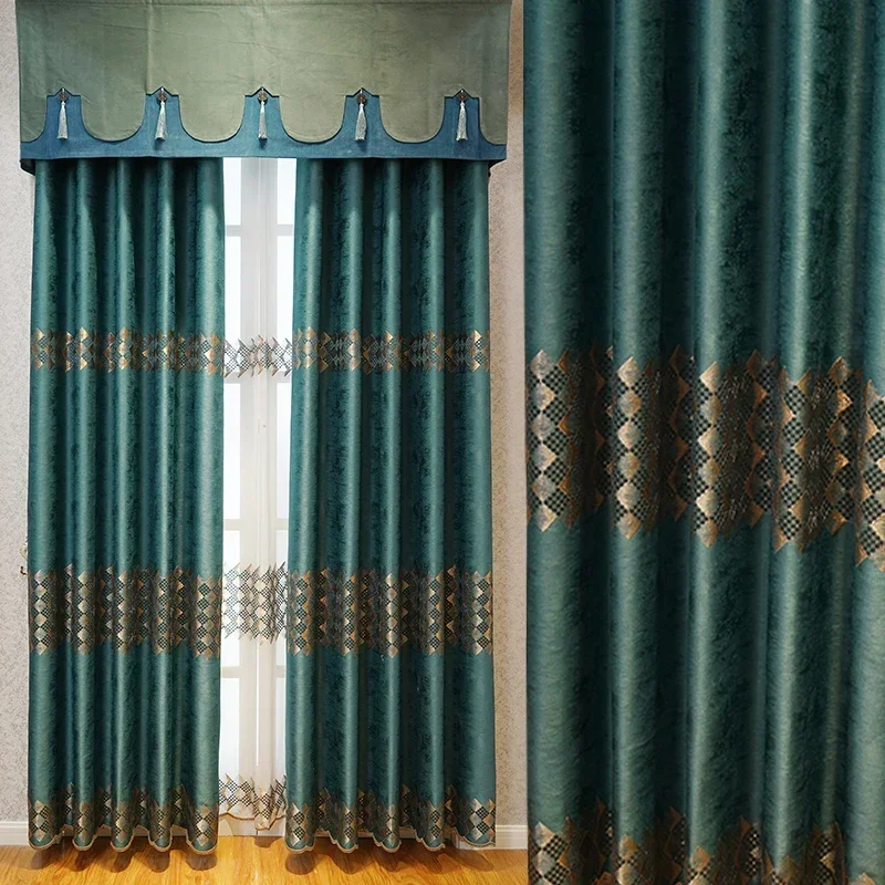 Curtains for Living Dining Room Bedroom Modern Simple Embroidered Sequins Thickening High Shading Windows Door Valance
Curtains for Living Dining Room Bedroom Modern Simple Embroidered Sequins Thickening High Shading Windows Door Valance