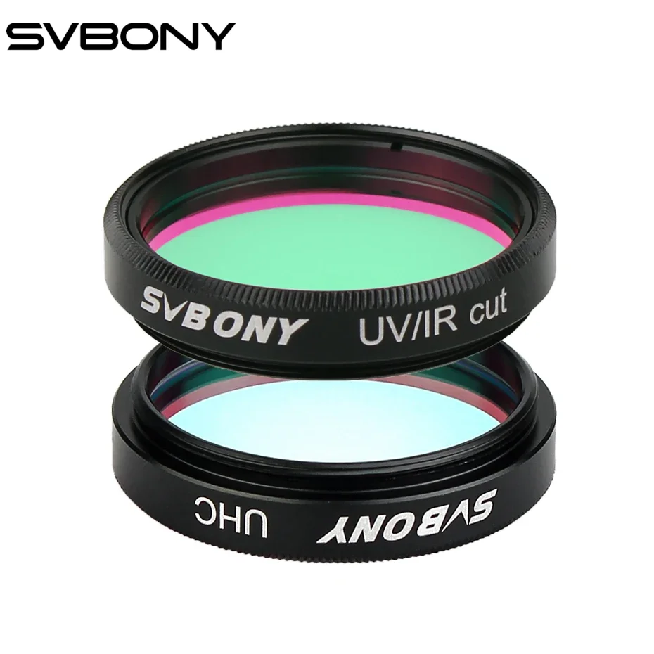 SVBONY 1.25'' UHC /UV-IR Elimination of Light Pollution Filters for Astronomy Telescope Eyepiece Observation of Deep Space
SVBONY 1.25'' UHC /UV-IR Elimination of Light Pollution Filters for Astronomy Telescope Eyepiece Observation of Deep Space