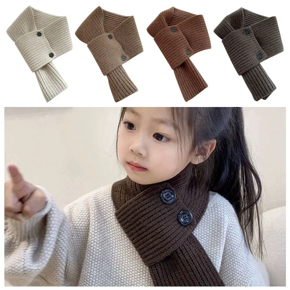Neckerchief Wrap Solid Color Cross Scarf Woolen Buttons Short Neckerchief Knit Scarf Women
Neckerchief Wrap Solid Color Cross Scarf Woolen Buttons Short Neckerchief Knit Scarf Women