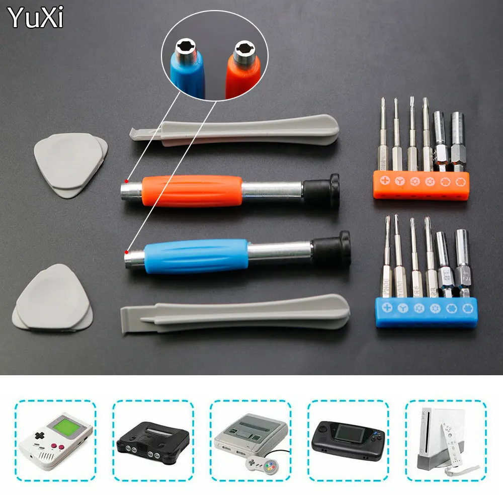 Screwdrivers Set For Nintendo Switch N64 NES Joy-con Wii Triwing Game Machine Repair Screwdrivers Game console Disassembly tool
Screwdrivers Set For Nintendo Switch N64 NES Joy-con Wii Triwing Game Machine Repair Screwdrivers Game console Disassembly tool
