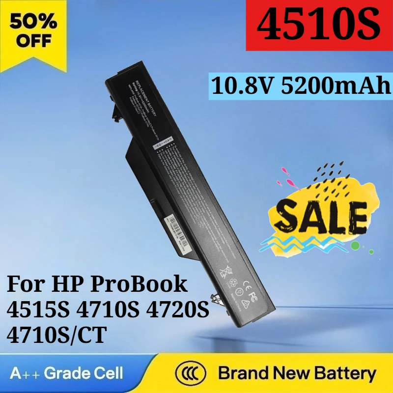 4510S 10.8V 5200mAh Laptop Battery for HP ProBook 4515S 4710S 4720S 4710S/CT HSTNN-IB89 HSTNN-OB88 HSTNN-I60C-5 OB89 NBP6A156
4510S 10.8V 5200mAh Laptop Battery for HP ProBook 4515S 4710S 4720S 4710S/CT HSTNN-IB89 HSTNN-OB88 HSTNN-I60C-5 OB89 NBP6A156