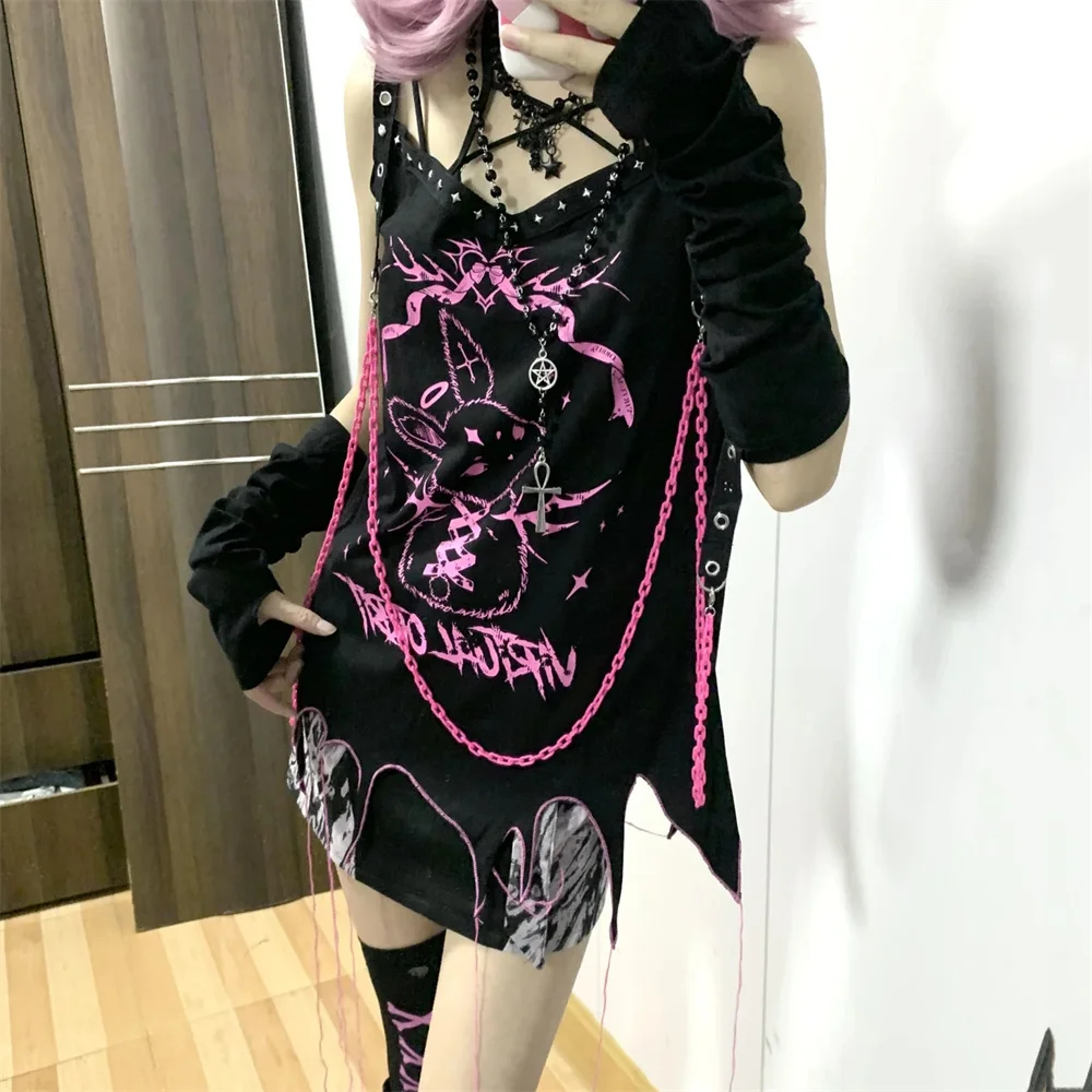 Korean Casual Japanese Harajuku Grunge Camisole Hip Hop Loose Women Tank Tops Streetwear Y2k Aesthetic Vintage Print Tank Top
Korean Casual Japanese Harajuku Grunge Camisole Hip Hop Loose Women Tank Tops Streetwear Y2k Aesthetic Vintage Print Tank Top