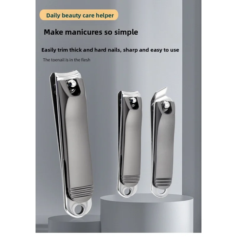 Multi Sizes Alloy Nail Clippers, Flat & Slant Blades Large Portable Anti-Splash Manicure Cutters
Multi Sizes Alloy Nail Clippers, Flat & Slant Blades Large Portable Anti-Splash Manicure Cutters