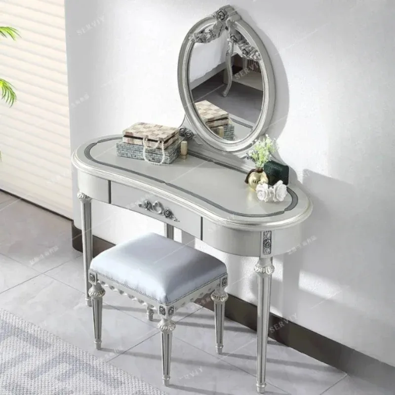 Nordic Mirror Vanity Table Minimalist Aesthetic Beauty Bedroom Dresser Organizer Space Saving Meuble Coiffeuse Bedroom Furniture
Nordic Mirror Vanity Table Minimalist Aesthetic Beauty Bedroom Dresser Organizer Space Saving Meuble Coiffeuse Bedroom Furniture