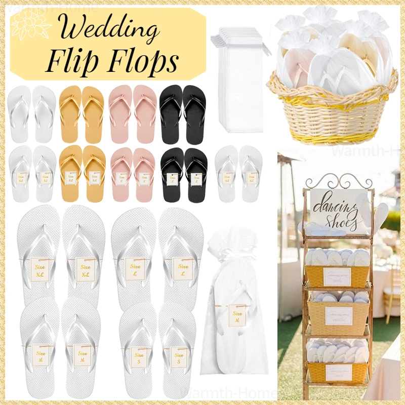 12/24/36/48/60 Pairs Wedding Flip Flops Party Slippers Flip Flops Bulk for Wedding Guests Gifts Pool Beach Party Bridal Shower
12/24/36/48/60 Pairs Wedding Flip Flops Party Slippers Flip Flops Bulk for Wedding Guests Gifts Pool Beach Party Bridal Shower