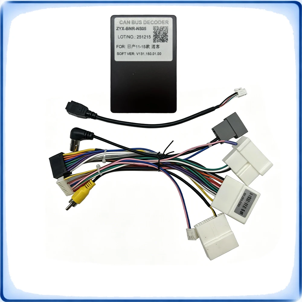 Car Radio Wiring Harness with CANBUS Decoder for Nissan Qashqai 2011-2015 360 Camera Stereo Audio Cable Plug and Play
Car Radio Wiring Harness with CANBUS Decoder for Nissan Qashqai 2011-2015 360 Camera Stereo Audio Cable Plug and Play