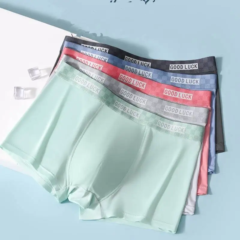 5 pcs Summer Ice Silk Boxers Men Underwear Seamless Men Panties Briefs Male Underpants Ultrathin Male BoxerShorts
5 pcs Summer Ice Silk Boxers Men Underwear Seamless Men Panties Briefs Male Underpants Ultrathin Male BoxerShorts