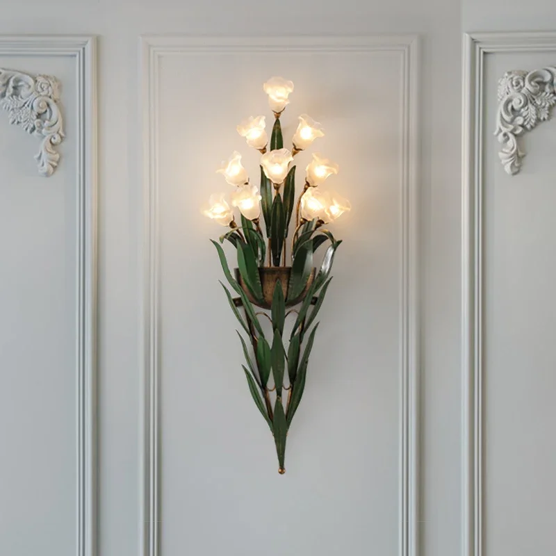 French bedside entrance wall American retro study living room background wall art flower corridor
French bedside entrance wall American retro study living room background wall art flower corridor