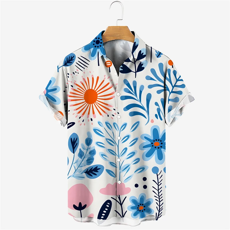 Men's Hawaiian Shirts 3D Print Flower Graphics Fashion Button Short Sleeve Lapel Streetwear Hawaiian Shirts For Men Summer Tees
Men's Hawaiian Shirts 3D Print Flower Graphics Fashion Button Short Sleeve Lapel Streetwear Hawaiian Shirts For Men Summer Tees