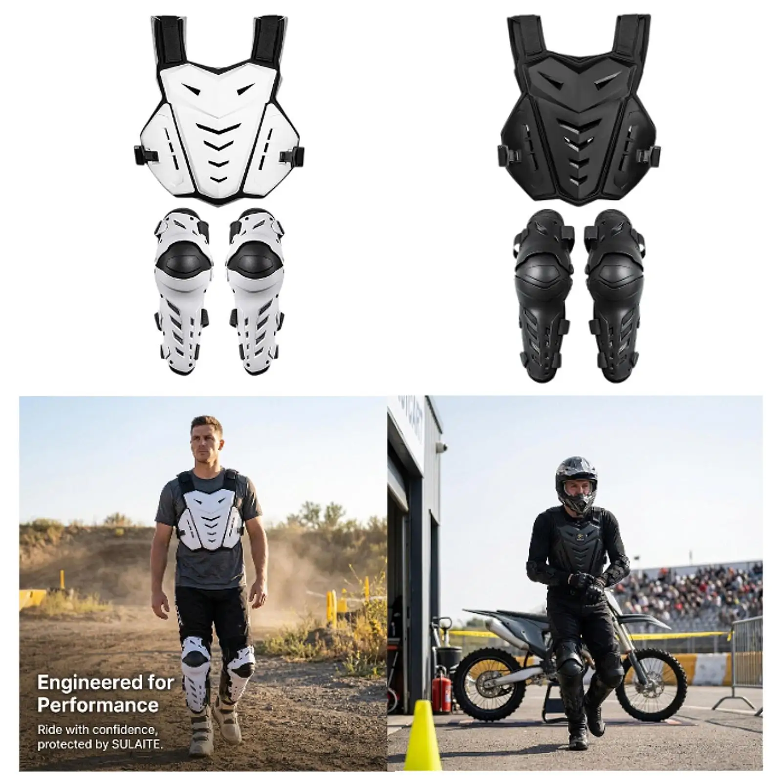 Motorcycle Chest Protector Knee Pads Set Comfortable Riding Vest Equipment for Motorbike Protection
Motorcycle Chest Protector Knee Pads Set Comfortable Riding Vest Equipment for Motorbike Protection