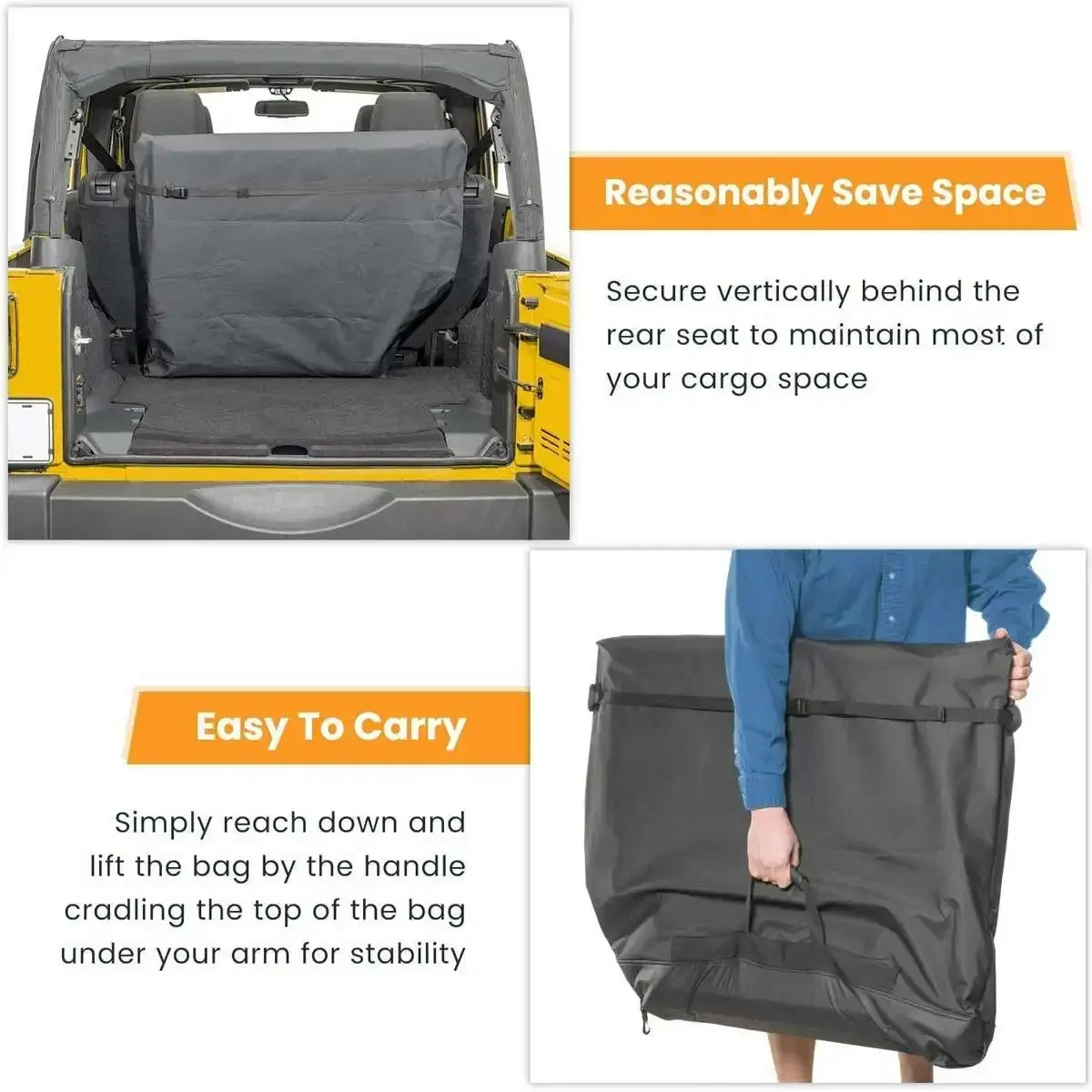 Hardtop Freedom Panel Storage Protective Bag With Handle Fit Jeep Wrangler JK JL 2007-2020 Roof Panel Carry Storage Case
Hardtop Freedom Panel Storage Protective Bag With Handle Fit Jeep Wrangler JK JL 2007-2020 Roof Panel Carry Storage Case