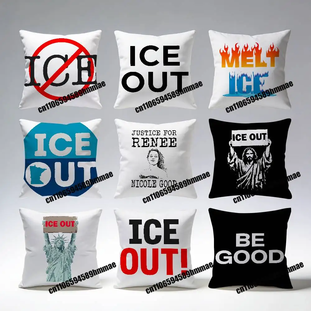 For Rip Renee Nicole Good ICE OUT Minnesota Be Good Throw Pillow Case Sham 45x45cm Decoration Square Sofa Pillowcase Pad Cover
For Rip Renee Nicole Good ICE OUT Minnesota Be Good Throw Pillow Case Sham 45x45cm Decoration Square Sofa Pillowcase Pad Cover