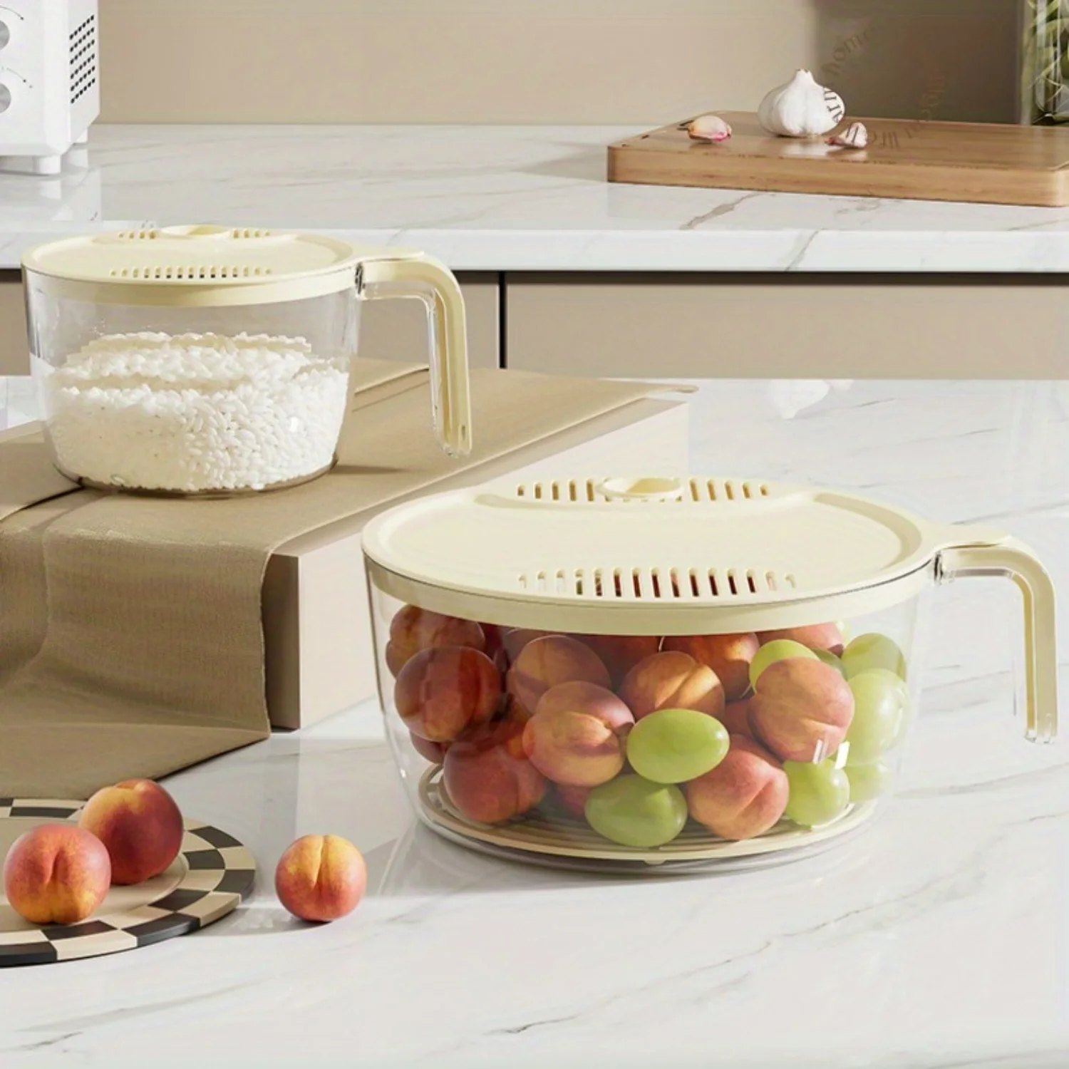 Luxury Multifunctional Rice Washing Basket - Leak-Proof, Food-Safe Drainage System
Luxury Multifunctional Rice Washing Basket - Leak-Proof, Food-Safe Drainage System