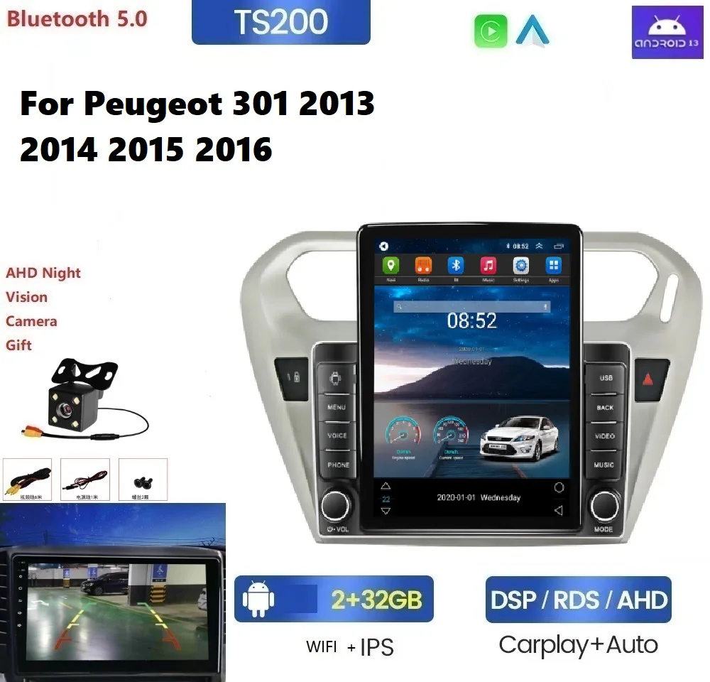 Автомобильный радиоприемник на Android, стерео для Peugeot 301, 2013, 2014, 2015, 2016, Автомобильная Мультимедийная система, BT, 4G, LTE, Wi-Fi, Автомобильное видео, 2 din
Автомобильный радиоприемник на Android, стерео для Peugeot 301, 2013, 2014, 2015, 2016, Автомобильная Мультимедийная система, BT, 4G, LTE, Wi-Fi, Автомобильное видео, 2 din