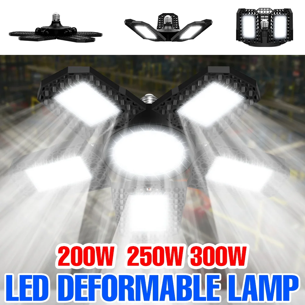 300W LED Workshop Light E27/E26 Garage High Bay Bulb 100-277V Deformable Spotlight Stadium Parking Lot Basement Home Lighting
300W LED Workshop Light E27/E26 Garage High Bay Bulb 100-277V Deformable Spotlight Stadium Parking Lot Basement Home Lighting