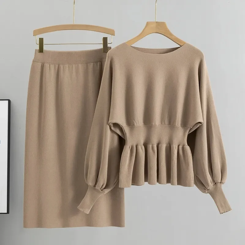 2025 New Spring Autumn Women's Fashion Suit Retract your waist Knitted Sweater @ Elastic Force Skirt Two-Piece Set Female
2025 New Spring Autumn Women's Fashion Suit Retract your waist Knitted Sweater @ Elastic Force Skirt Two-Piece Set Female