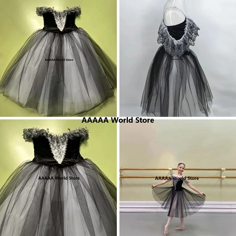 Black Tutu Ballet Skirt Cosplay Costume Romantic Long Ballerina Dress For Women Adults Elegant Dance Performance Skirt
Black Tutu Ballet Skirt Cosplay Costume Romantic Long Ballerina Dress For Women Adults Elegant Dance Performance Skirt