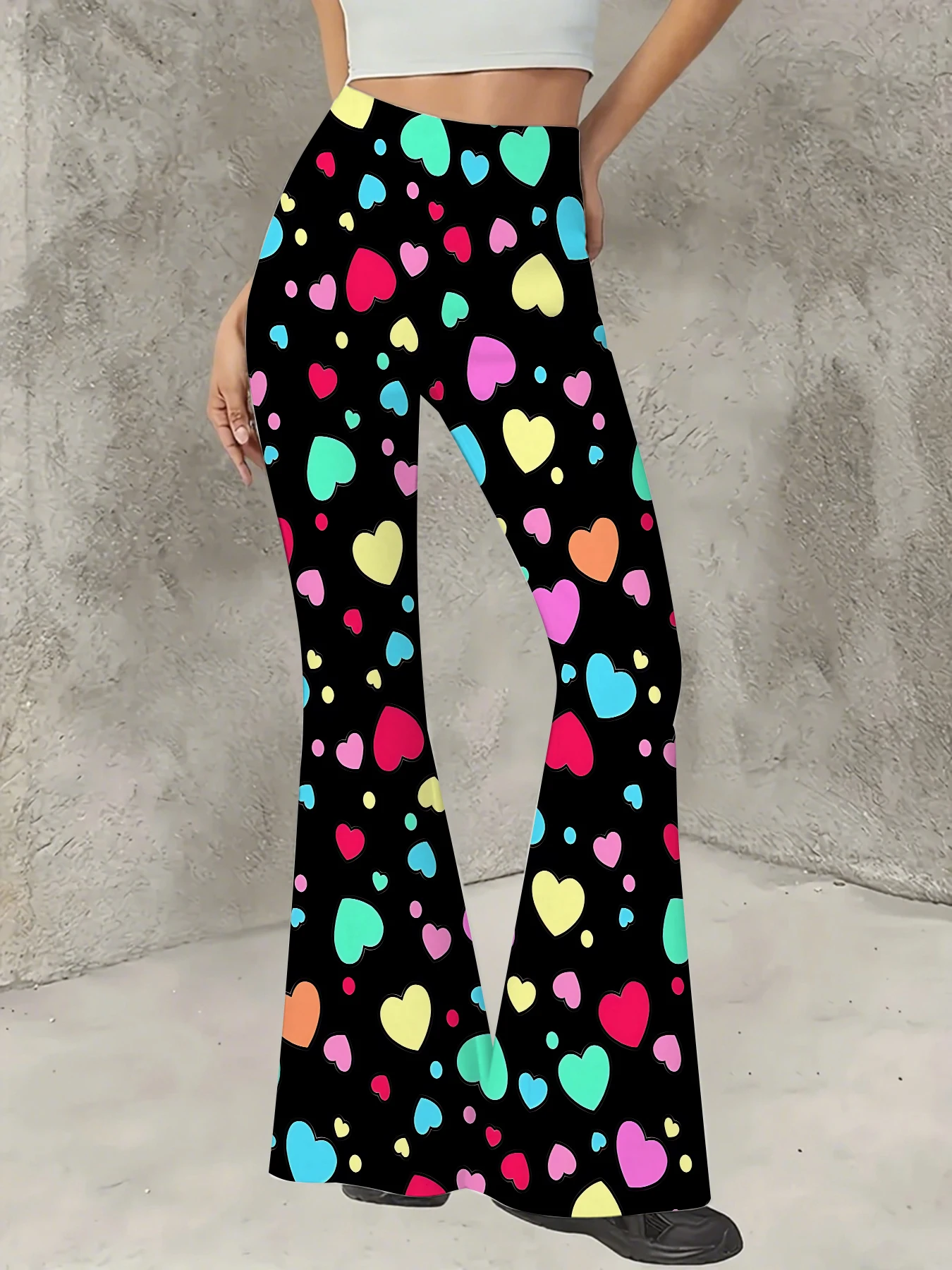 Korean Style Printed Flare Pants Women High Waist Slim Fit Bell Bottom Leggings
Korean Style Printed Flare Pants Women High Waist Slim Fit Bell Bottom Leggings