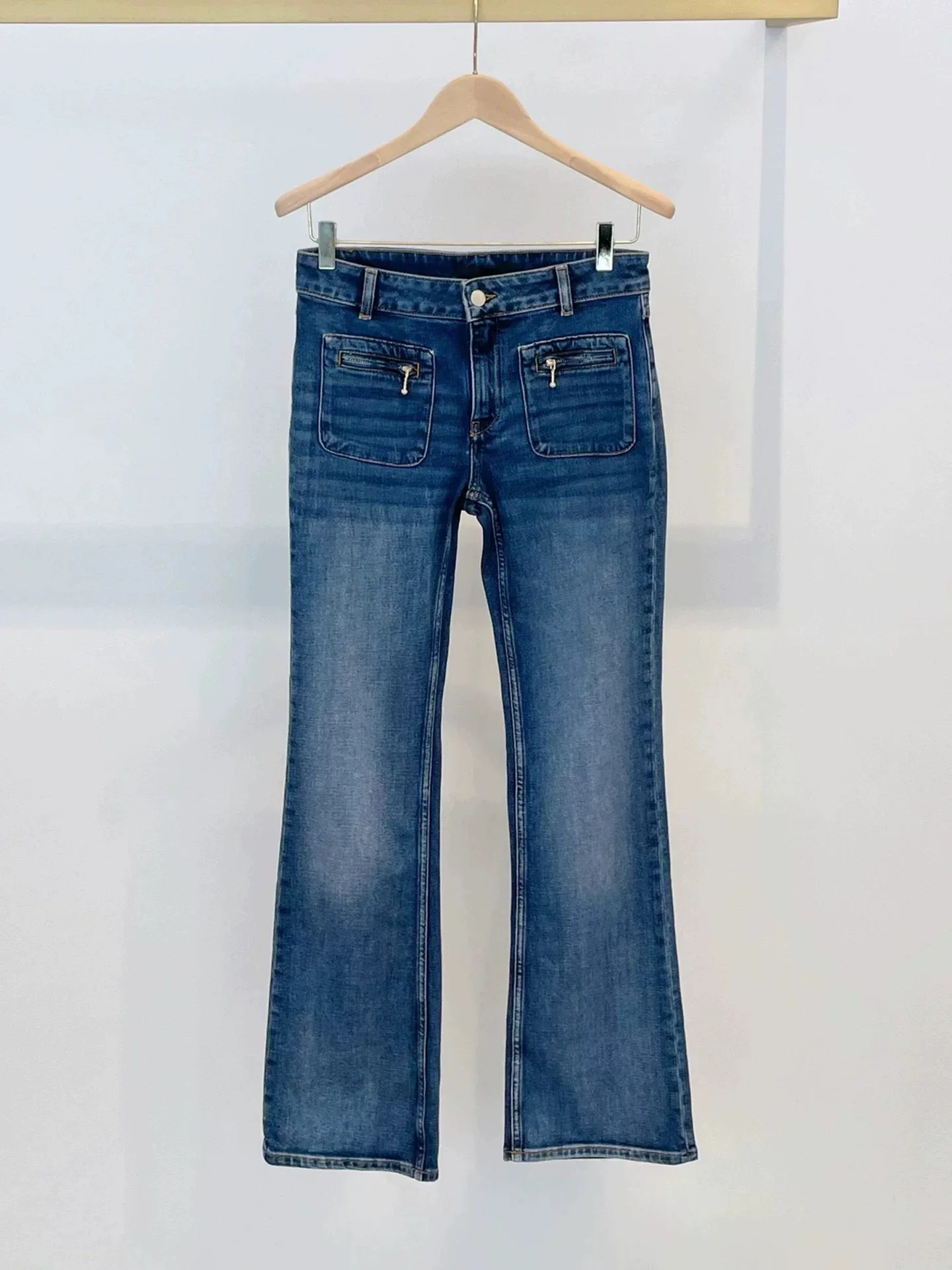 High Waist Slim Fit Bell Bot Jeans Retro Zipper ket Decorated Casual Cotton Denim Versatile Faionable Women's Jeans
High Waist Slim Fit Bell Bot Jeans Retro Zipper ket Decorated Casual Cotton Denim Versatile Faionable Women's Jeans