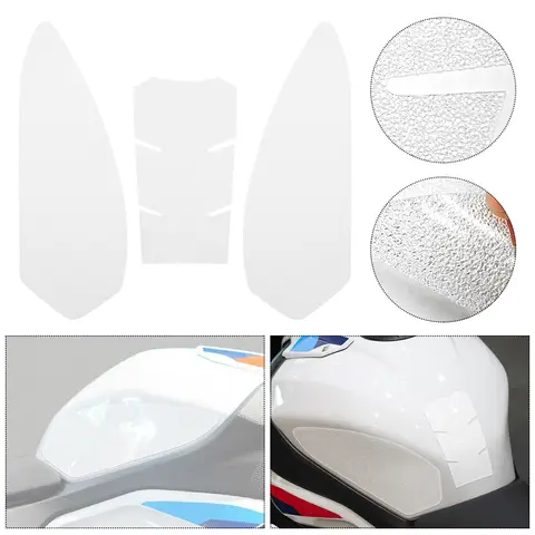 BMW için S1000R 2021-2024 S1000RR 2018-2023 Motosiklet Kaymaz Yakıt Tankı Pedleri Gaz Diz Kavrama Çekiş Etiket Koruyucu