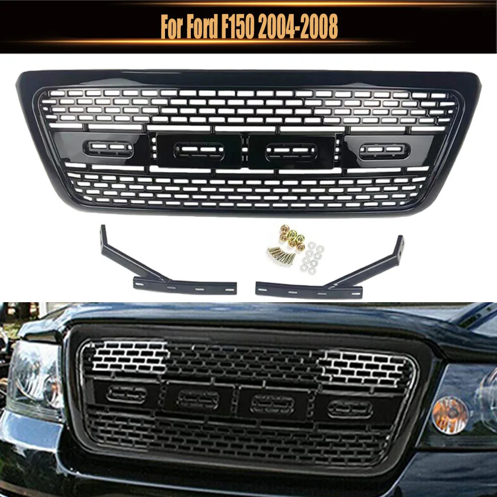 Modified Front Racing ABS Raptor Grills Front Grill Mesh Bumper Grilles Ford F150 2004-2008 Replacement Off Road 4x4 Accessories
Modified Front Racing ABS Raptor Grills Front Grill Mesh Bumper Grilles Ford F150 2004-2008 Replacement Off Road 4x4 Accessories