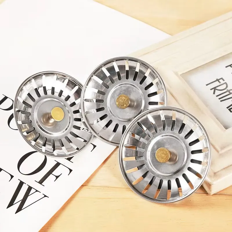 Kitchen Sink Sewer Strainer Basin Drain Stopper Stainless Steel Sink Waste Plug Filter Anti-clog Floor Drain Kitchen Accessories
Kitchen Sink Sewer Strainer Basin Drain Stopper Stainless Steel Sink Waste Plug Filter Anti-clog Floor Drain Kitchen Accessories