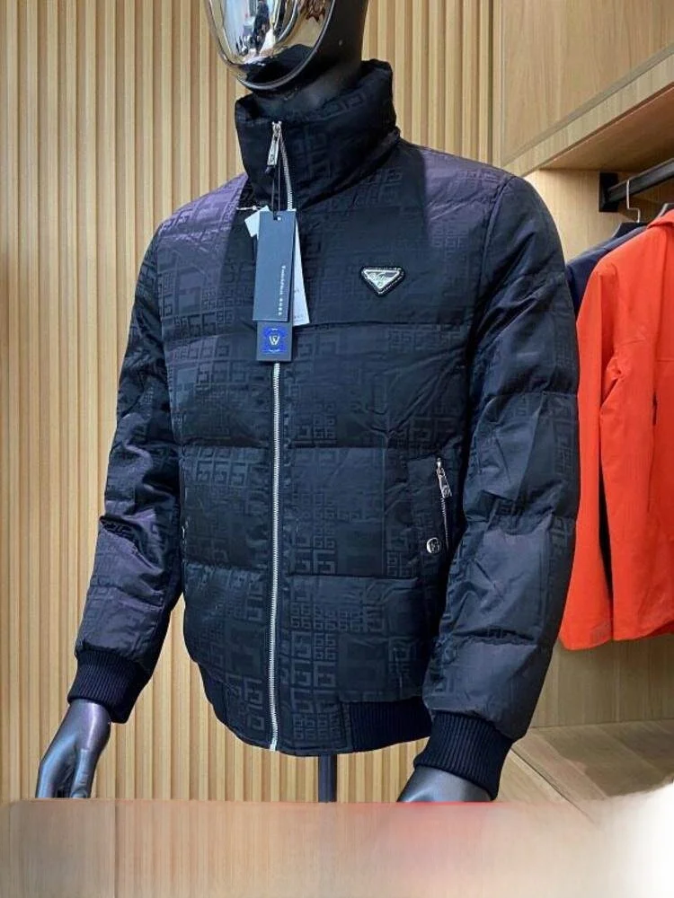 Thickened Duck down Jacket Men's Winter Casual Stand Collar Embroidery Processed Polyester Fiber Windproof 3D Design
Thickened Duck down Jacket Men's Winter Casual Stand Collar Embroidery Processed Polyester Fiber Windproof 3D Design