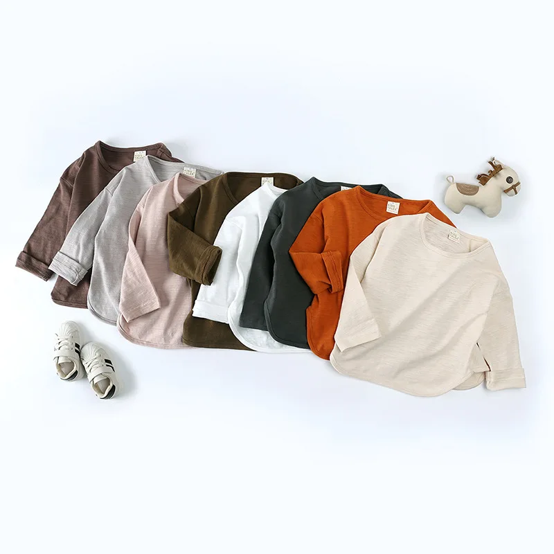 New Children Solid T Shirts Baby Long Sleeve Tops Boys Cotton T Shirts Toddler Girl Bottoming Shirts Kids Tee Baby Clothes
New Children Solid T Shirts Baby Long Sleeve Tops Boys Cotton T Shirts Toddler Girl Bottoming Shirts Kids Tee Baby Clothes