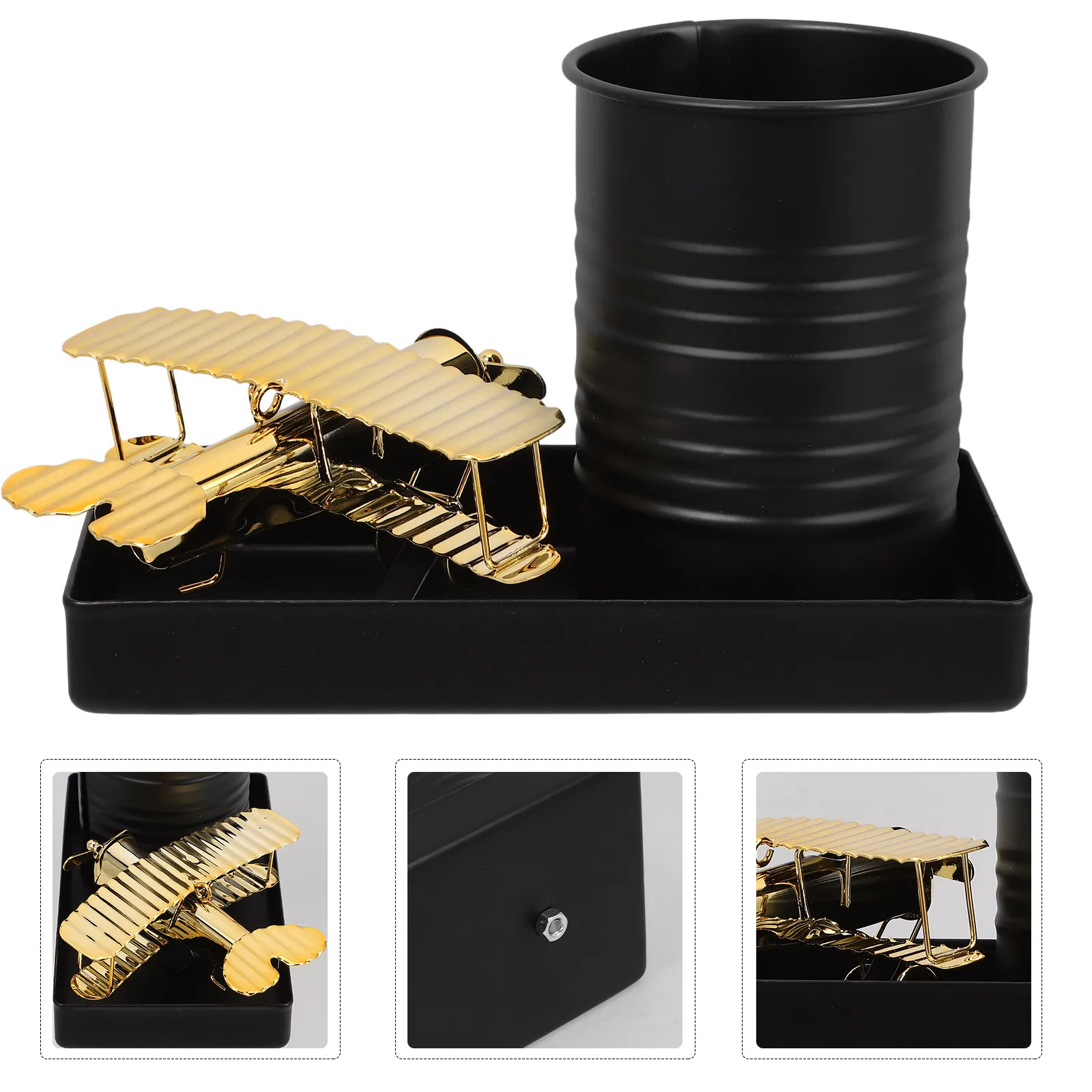 Creative Metal Airplane Pen Holder Retro Desktop Organizer for Pens Pencils Stationery Iron Desk Decor Vintage Aesthetic Desk
Creative Metal Airplane Pen Holder Retro Desktop Organizer for Pens Pencils Stationery Iron Desk Decor Vintage Aesthetic Desk