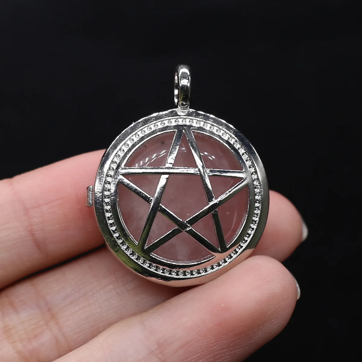 Hollow Pendant Natural Stone Round Pendant For Jewelry Making DIY Necklace Earrings Chains Accessory
Hollow Pendant Natural Stone Round Pendant For Jewelry Making DIY Necklace Earrings Chains Accessory