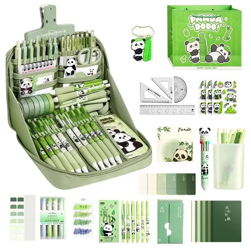 Panda School Supplies Set Cute Studying Supplies Stationery Set Writing Tools Accessories With Stickers Keychain Pencil Case Tab
Panda School Supplies Set Cute Studying Supplies Stationery Set Writing Tools Accessories With Stickers Keychain Pencil Case Tab