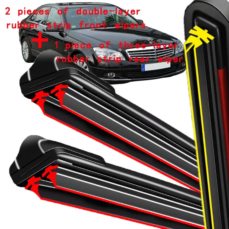 Wiper Front Rear Wiper Blades Set For Mercedes Benz C Class W204 2009 2010 2011 2012 Windshield Windscreen Front Rear 24"24"12"
Wiper Front Rear Wiper Blades Set For Mercedes Benz C Class W204 2009 2010 2011 2012 Windshield Windscreen Front Rear 24"24"12"