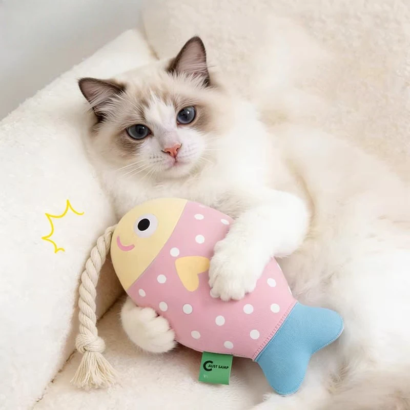 Hot sale Bite resistant cat toy playful cat stick mint fish self fun containing cat mint doll simulated mint toy fish
Hot sale Bite resistant cat toy playful cat stick mint fish self fun containing cat mint doll simulated mint toy fish