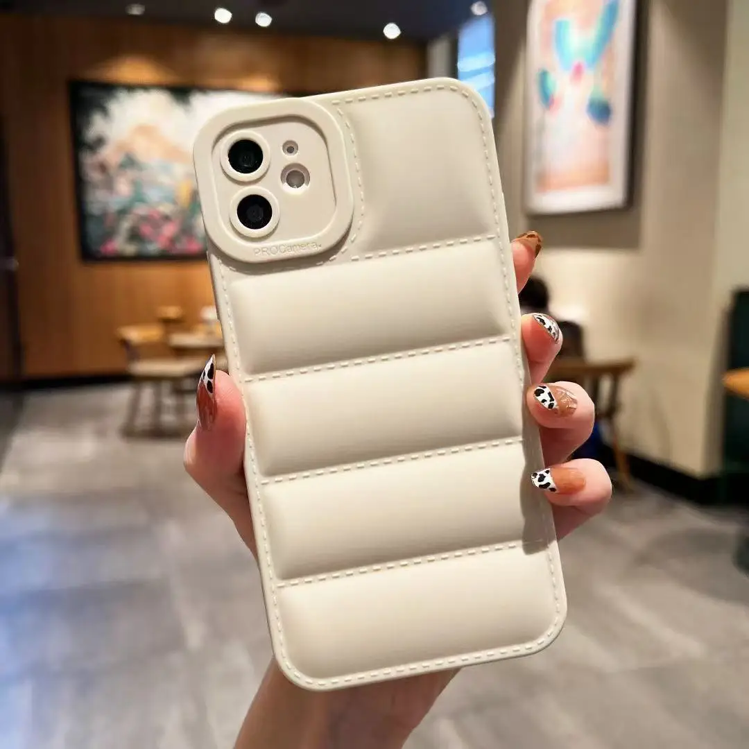Luxury Solid Color Down Jacket Shockproof Phone Case for iPhone 16 15 14 13 12 11 Pro Max XS Max X XR Fashion Bumper Back Cover
Luxury Solid Color Down Jacket Shockproof Phone Case for iPhone 16 15 14 13 12 11 Pro Max XS Max X XR Fashion Bumper Back Cover