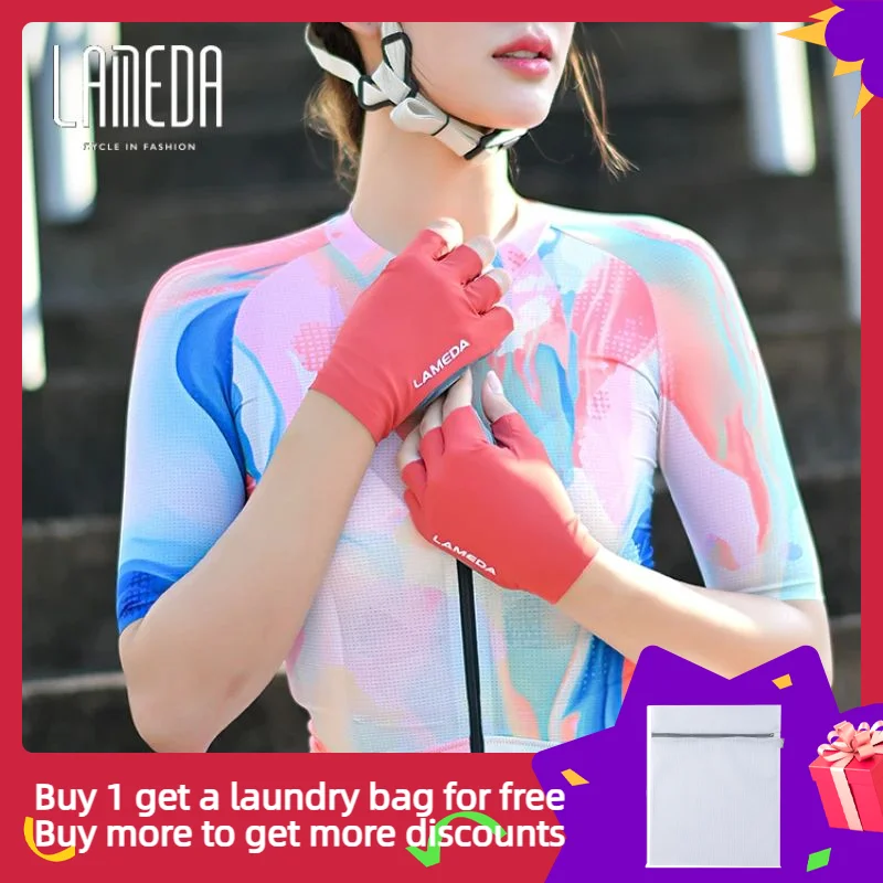 LAMEDA Women's Bicycle Cycling Short Sleeve Sports Shirt Breathable Quick-Dry Fabric with Unique Aesthetic UV Protection
LAMEDA Women's Bicycle Cycling Short Sleeve Sports Shirt Breathable Quick-Dry Fabric with Unique Aesthetic UV Protection