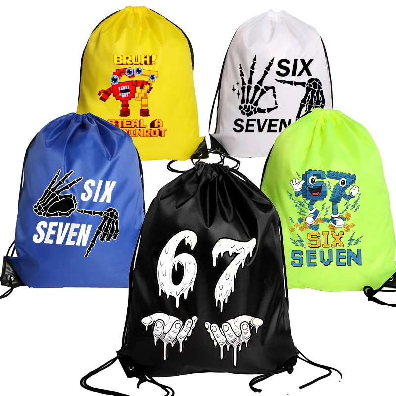 Funny 67 Six Seven Bundle Pocket Drawstring Backpack Fashion Large Capacity Sport Bag Cartoon Gift Bags Cycling Knapsack Gift
Funny 67 Six Seven Bundle Pocket Drawstring Backpack Fashion Large Capacity Sport Bag Cartoon Gift Bags Cycling Knapsack Gift