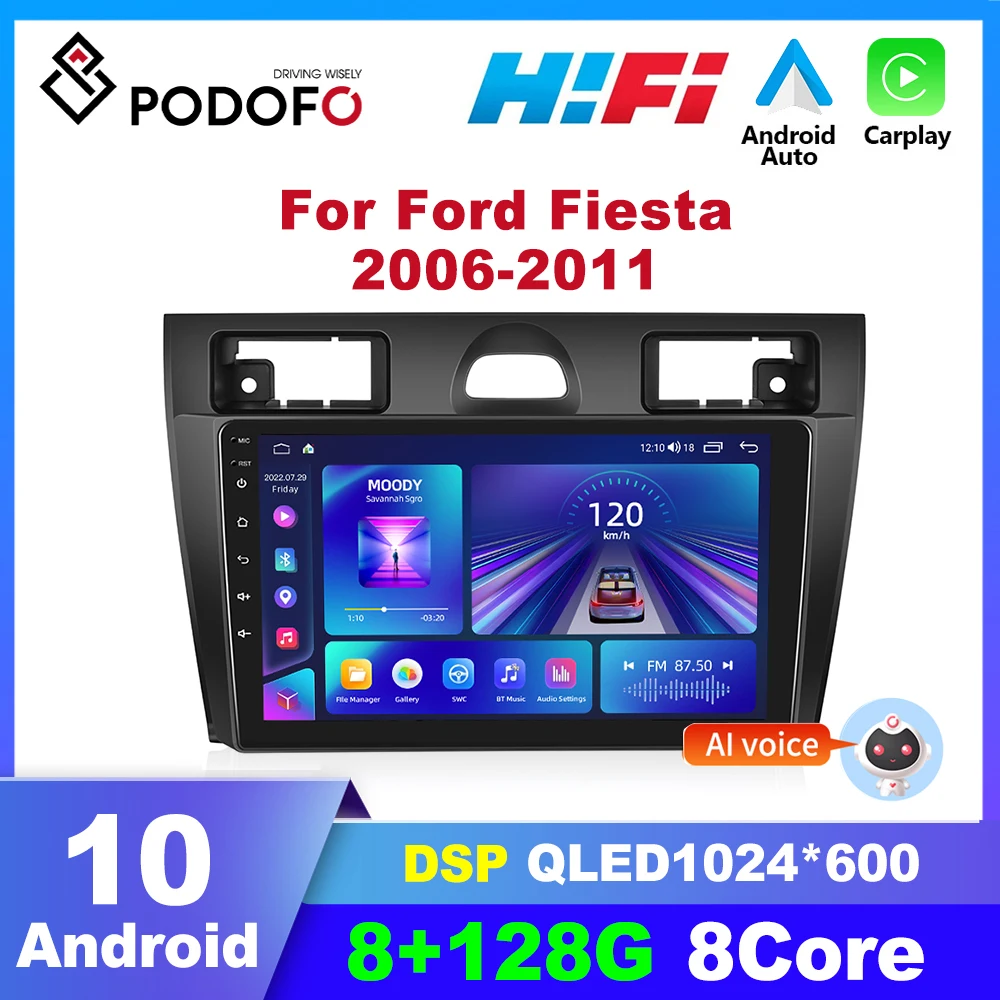 Podofo 2 din Android Car Radio For Ford Fiesta 2006-2011 Car Multimedia Player Stereo Audio CarPlay Autoradio GPS
Podofo 2 din Android Car Radio For Ford Fiesta 2006-2011 Car Multimedia Player Stereo Audio CarPlay Autoradio GPS