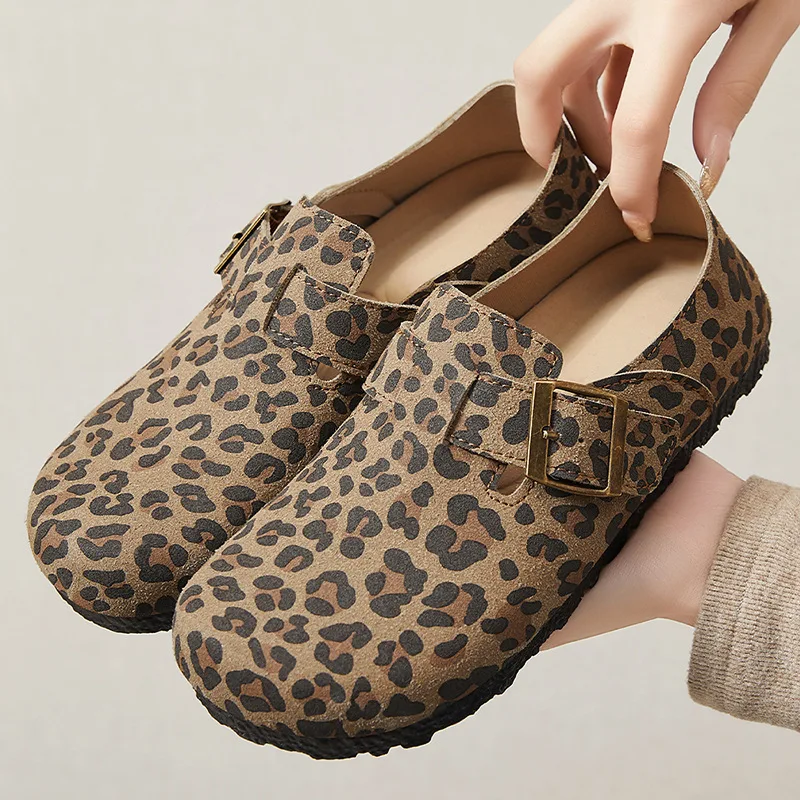 Boken Women's Spring New Leopard Pattern Fashion Women's Shoes Flat Leather Soft Bottom Single Shoes Women's Casual Shoes
Boken Women's Spring New Leopard Pattern Fashion Women's Shoes Flat Leather Soft Bottom Single Shoes Women's Casual Shoes