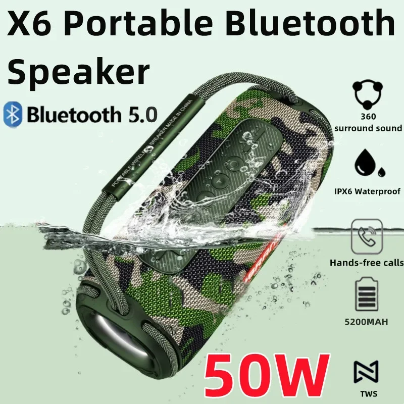 Мощный Bluetooth-динамик, беспроводной, 20 Вт, мощный, портативный, IPX6, водонепроницаемый, TWS, взаимосвязанный, TF-карта, плеер, звуковая коробка
Мощный Bluetooth-динамик, беспроводной, 20 Вт, мощный, портативный, IPX6, водонепроницаемый, TWS, взаимосвязанный, TF-карта, плеер, звуковая коробка