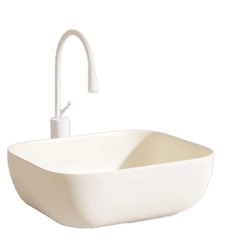 Cream wind table basin square, wash basin single basin balcony, bathroom ceramic washbasin
Cream wind table basin square, wash basin single basin balcony, bathroom ceramic washbasin