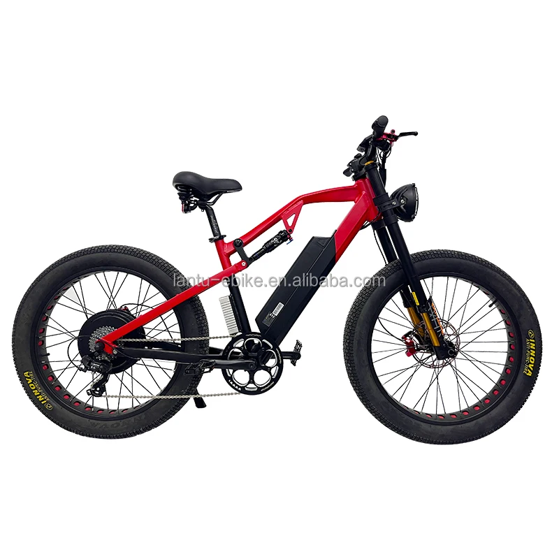 26 Inch 60v 2000w Full Suspension High Speed Fat Tire Electric Bike for Adults
26 Inch 60v 2000w Full Suspension High Speed Fat Tire Electric Bike for Adults