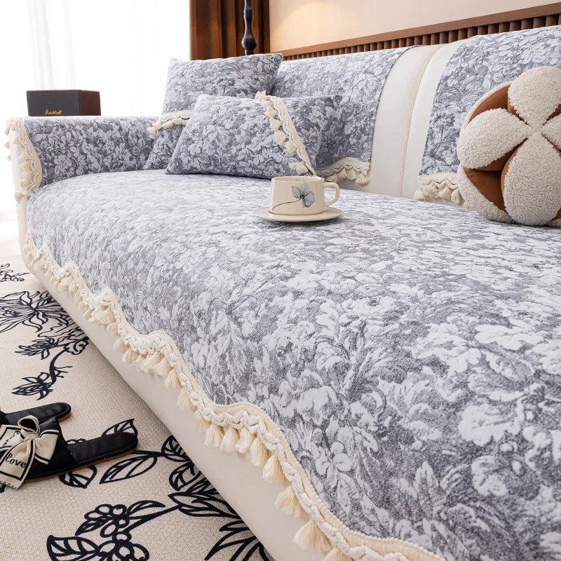Modern Light Luxury Chenille Sofa Cover Non Slip All Season Sofa Mat Universal for Straight Sofa Scratch Resistant for Cats
Modern Light Luxury Chenille Sofa Cover Non Slip All Season Sofa Mat Universal for Straight Sofa Scratch Resistant for Cats