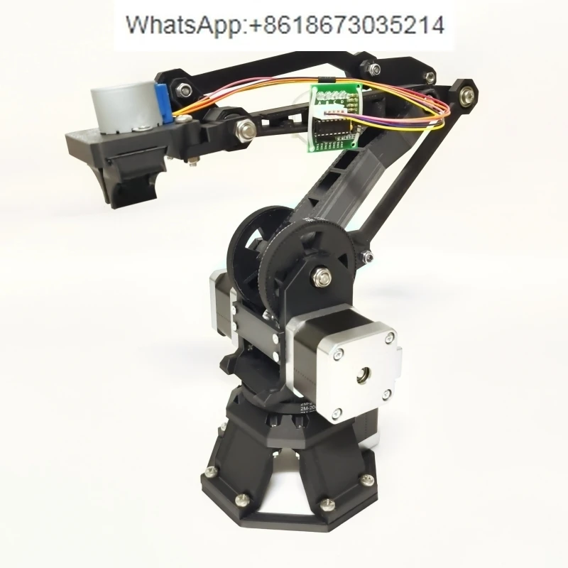 Four-axis robotic arm manipulator 3D printing stepper motor assembly line handling
Four-axis robotic arm manipulator 3D printing stepper motor assembly line handling