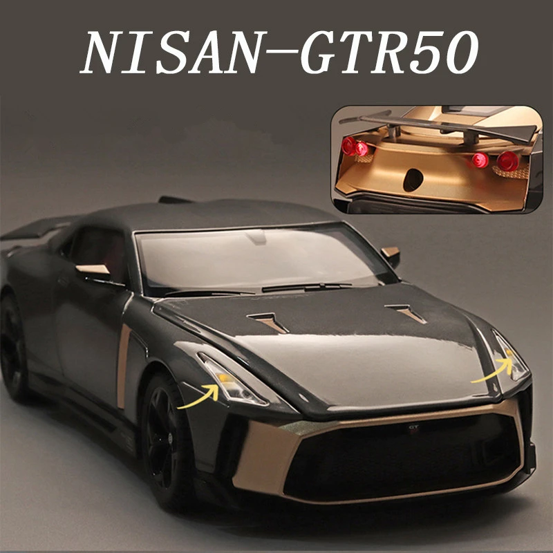 1:18 Niaasn GT-R GTR50 Alloy Sports Car Model Diecast Metal Toy Racing Model Simulation Sound and Light With Spray Kids Toy Gift
1:18 Niaasn GT-R GTR50 Alloy Sports Car Model Diecast Metal Toy Racing Model Simulation Sound and Light With Spray Kids Toy Gift