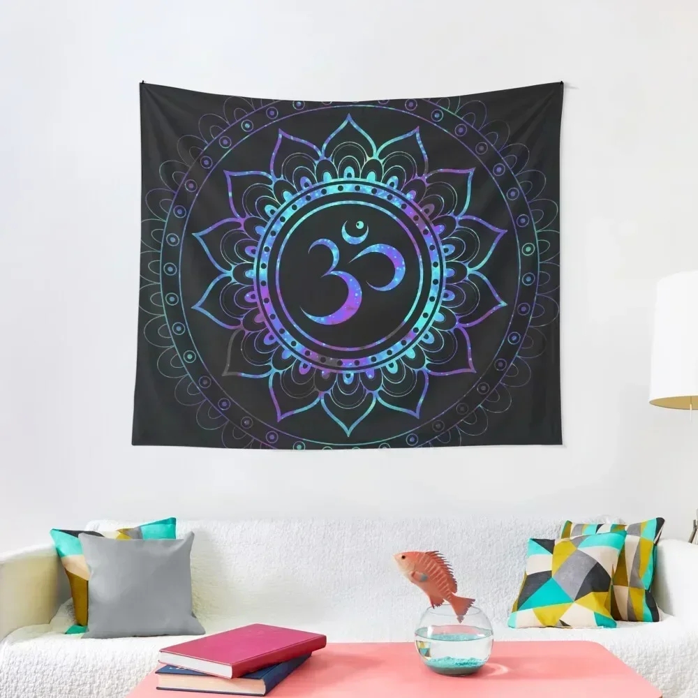 Om Mandala: Purple Teal Blue Galaxy Tapestry Aesthetics For Room Room Decoration Korean Style Tapestry
Om Mandala: Purple Teal Blue Galaxy Tapestry Aesthetics For Room Room Decoration Korean Style Tapestry