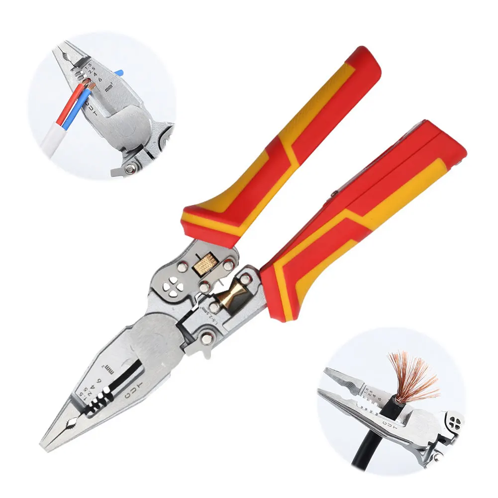 9 In 1 Wire Stripper with Electricity Measurement Electrician Cable Cutter Wire Repair Tool Pliers for Cutting and Pulling Wires
9 In 1 Wire Stripper with Electricity Measurement Electrician Cable Cutter Wire Repair Tool Pliers for Cutting and Pulling Wires
